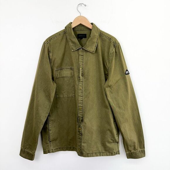Penfield Men’s Blackstone Olive Green Cotton Twill Snap Closure Shirt Jacket - Picture 2 of 14